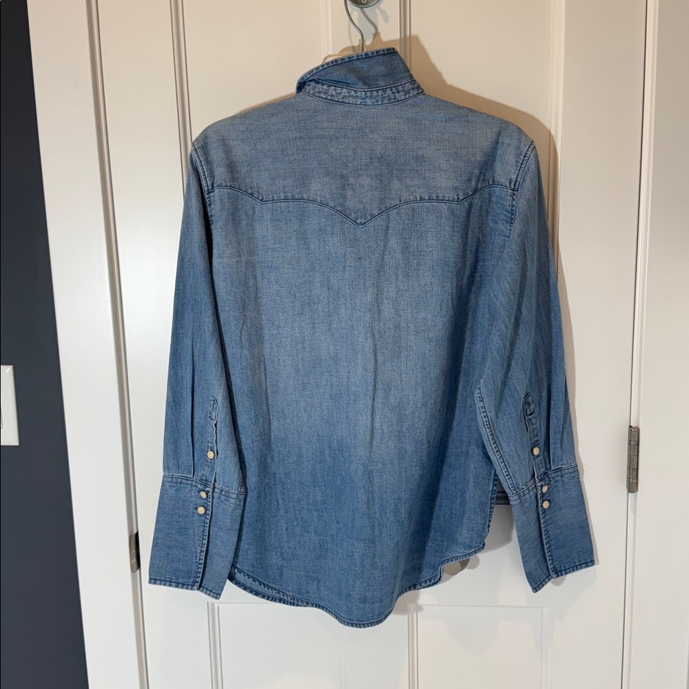 J. Crew Light Blue Denim Shirt - Picture 2 of 4